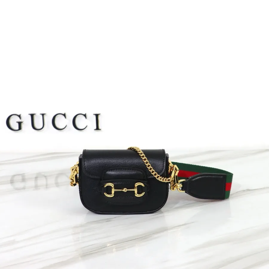 GUCCI GG 1955 홀스빗 미니 벨트백 블랙 #699760.JPG