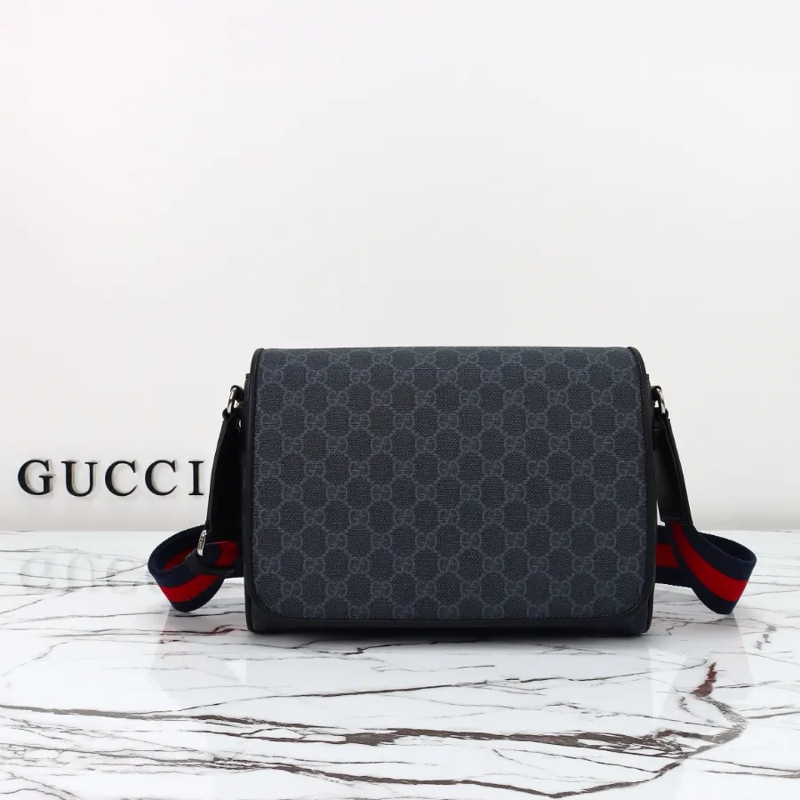 GUCCI GG 블랙미디엄 크로스바디백 #792124.JPG