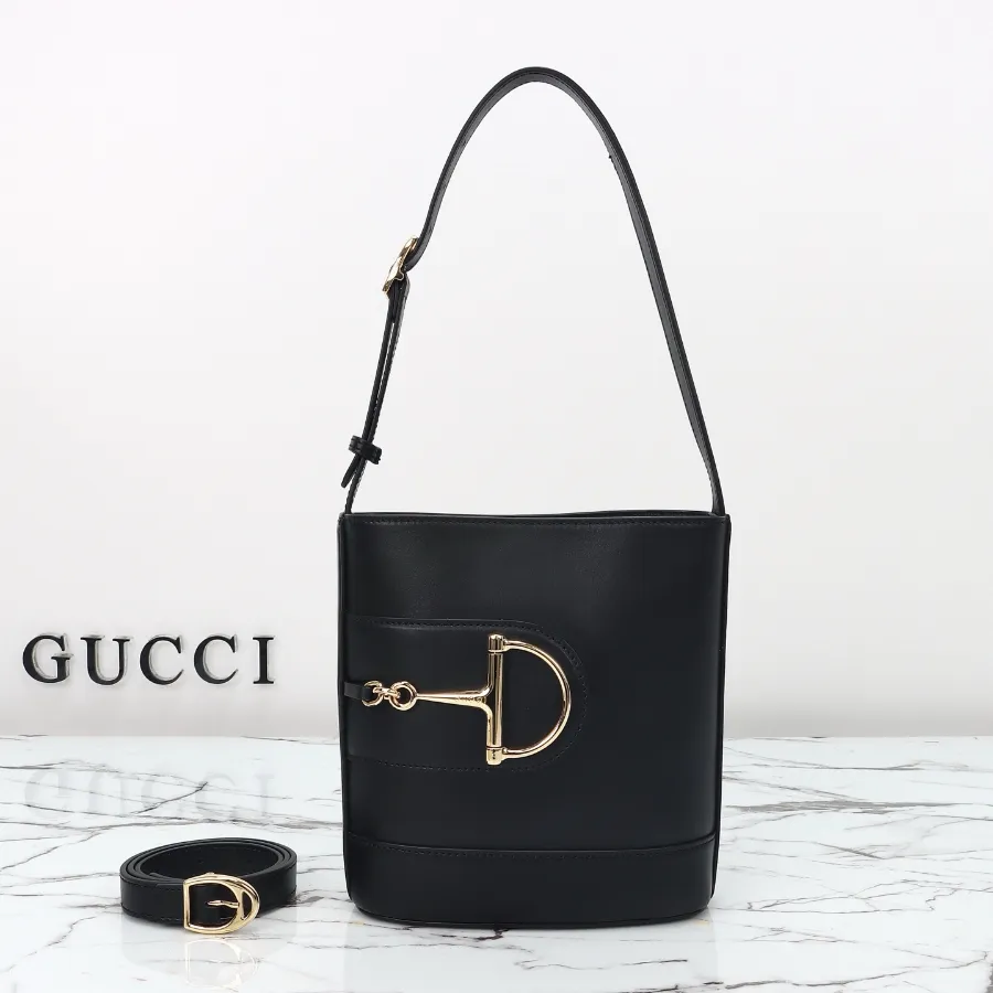 GUCCI 73 스몰 버킷백 27.5cm 블랙 #833665 .JPG