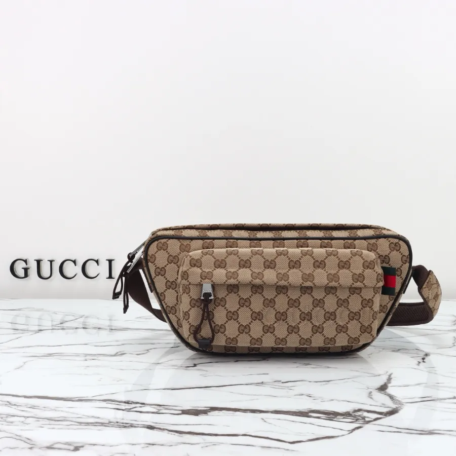 GUCCI GG canvas large 슬링백 크로스백 베이지 #802096 .JPG
