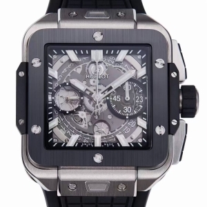 HUBLOT 위블로 SQUARE BANG UNICO 스퀘어뱅 유니코 티타늄 42mm