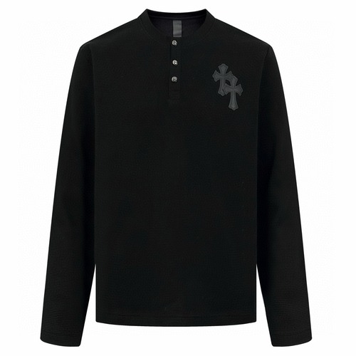 Chrome Hearts 크롬하츠 십자 은버클 긴팔 셔츠