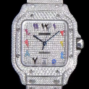 Cartier 까르띠에 Santos Dumont De-Cartier Diamond 산토스 뒤몽 다이아 40mm