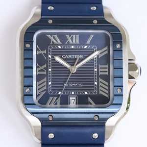 Cartier Santos de Cartier Large Men`s Watch 까르띠에 산토스 드 까르띠에 라지사이즈 러버밴드 39.8mm