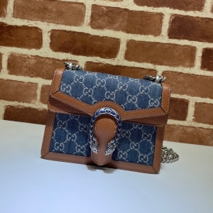 GUCCI 구찌 2023 디오니소스 데님 미니 숄더백 20cm 421970