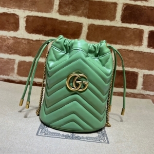 Gucci 구찌 2023 GG 마몬트 미니 버킷백 19cm 575163