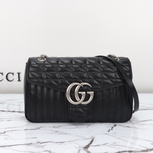 Gucci 구찌 2024 GG 마몽 미디엄 마틀라세 숄더백 31cm (1월)