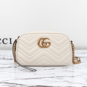 Gucci 구찌 2024 GG 마몽 스몰 마틀라세 숄더백 24cm (2색) (1월)
