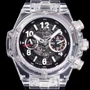 Hublot 위블로 Big Bang Unico Magic Sapphire Ref. 411.JX.1170.RX  빅뱅 유니코 매직 사파이어 45mm