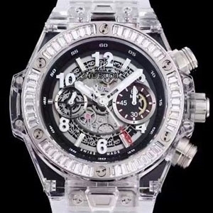 Hublot 위블로 Big Bang Unico Magic Sapphire Ref. 411.JX.1170.RX  빅뱅 유니코 매직 사파이어 45mm