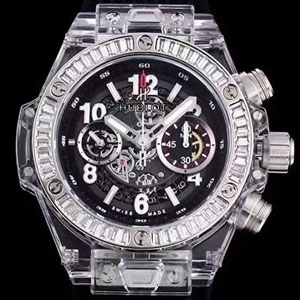 Hublot 위블로 Big Bang Unico Magic Sapphire Ref. 411.JX.1170.RX  빅뱅 유니코 매직 사파이어 45mm