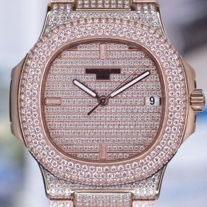 Patek Philippe Nautilis 40y Special Edition ALL Diamond - 파텍필립 노틸러스 40주년기념 올다이아 브레이슬릿 
