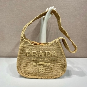Prada 프라다 2023 라피아 숄더백 30cm