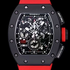Richard Mille 리차드 밀 Skeletonzed Chronograph Automatic 스켈레톤즈 크로노그래프 RM 011-FM 50*40mm