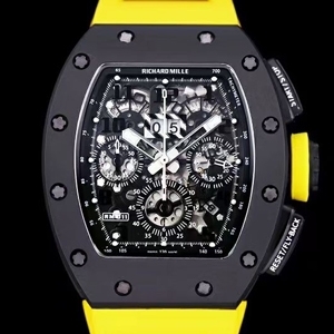 Richard Mille 리차드 밀 Skeletonzed Chronograph Automatic 스켈레톤즈 크로노그래프 RM 011-FM 50*40mm