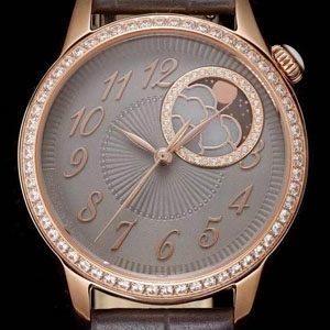 Vacheron constantin 바쉐론 콘스탄틴 ?G?RIE MOON PHASE ?G?RIE 문 페이즈 골드  회색다이얼 37mm