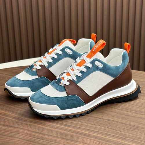 Hermes 에르메스 남성 스니커즈 (이탈리아 소가죽 & 메쉬 콤비 디자인)