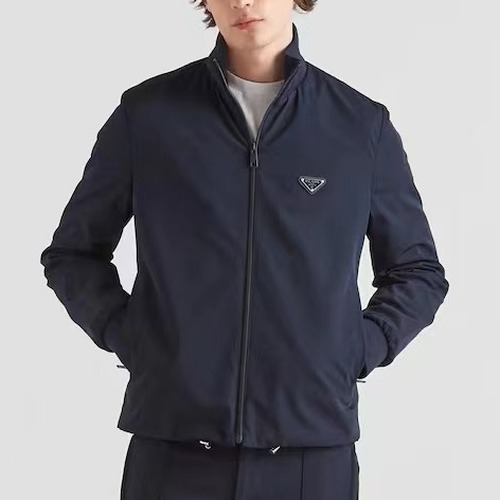 Prada 프라다 더블코튼 스탠드넥 집업 자켓