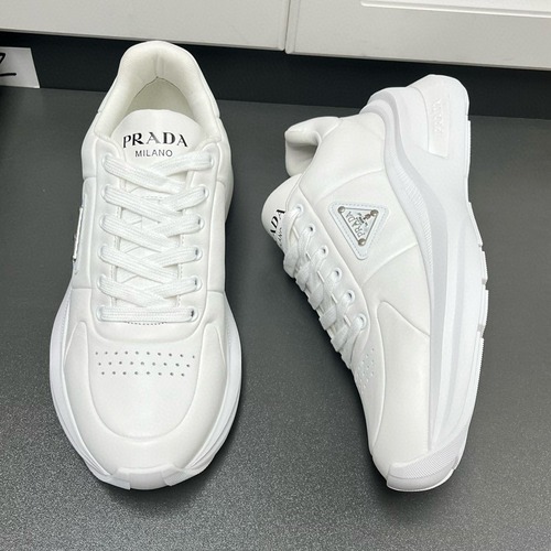 Prada 프라다 남성 Systeme 가죽 스니커즈