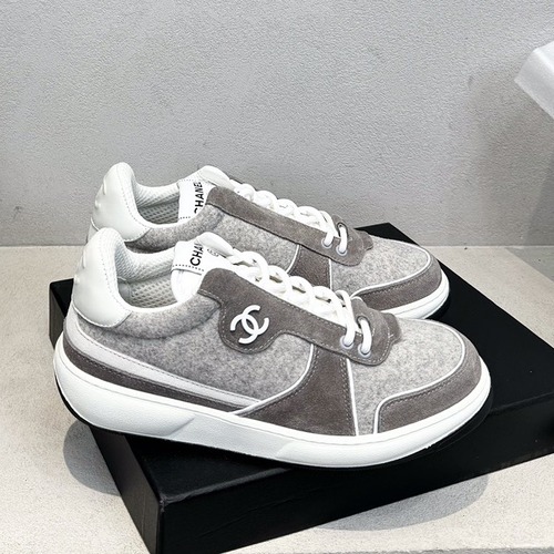 CHANEL 샤넬 2025 F/W 울 패브릭 레트로 스니커즈