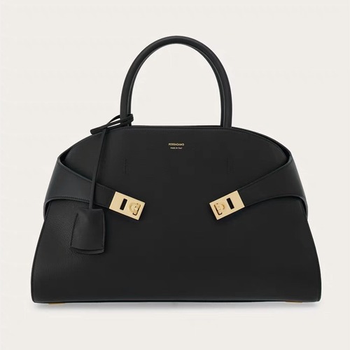 FERRAGAMO 페레가모 FW2023 HUG 나파 가죽 토트백