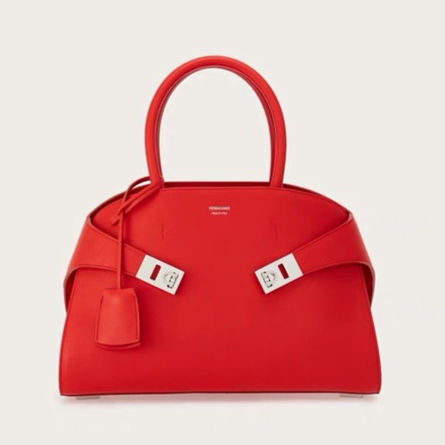 FERRAGAMO 페레가모 FW2023 HUG 나파 가죽 토트백