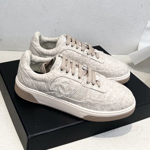 CHANEL 샤넬 2025 F/W 울 트위드 로우 스니커즈