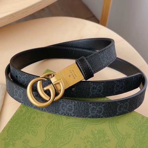 Gucci 구찌 GG 버클 패턴 가죽 벨트