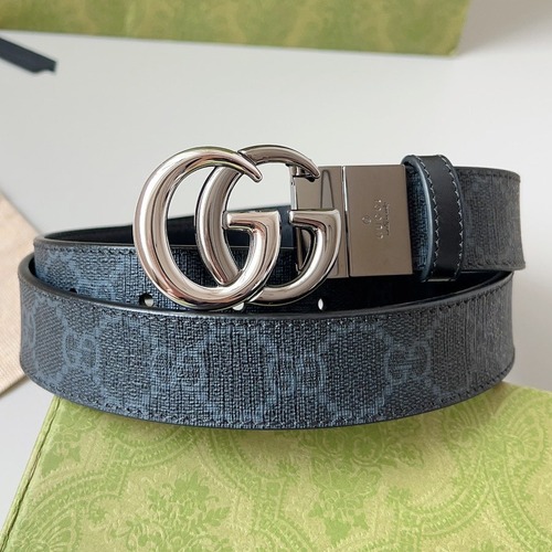 Gucci 구찌 GG 수프림 리버서블 가죽 벨트