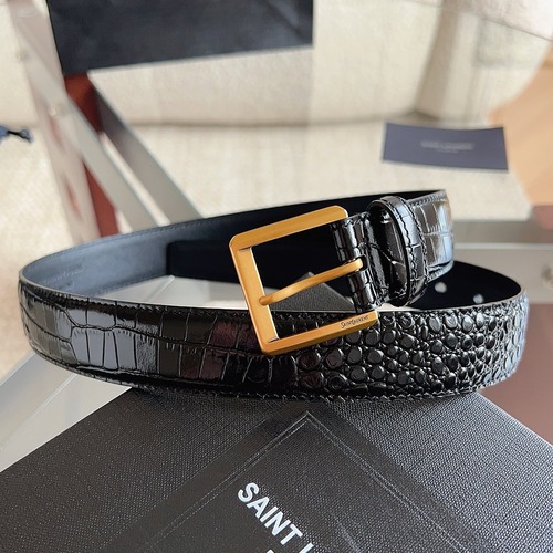 Saint Laurent 생로랑 여성 클래식 가죽 벨트