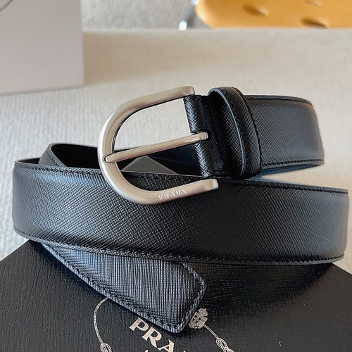 Prada 프라다 남성 가죽 벨트 35mm