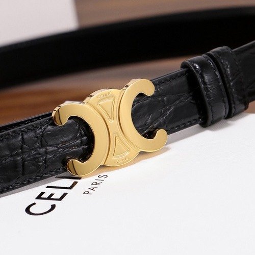 CELINE 셀린느 트리옴프 버클 여성 소가죽 벨트