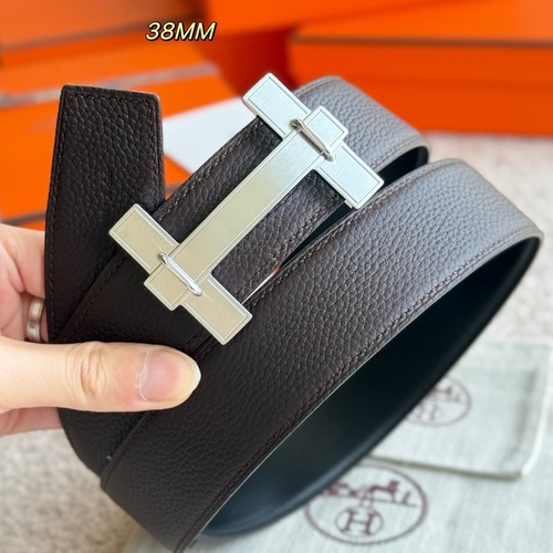 Hermes 에르메스 H 점핑 리버서블 토고 가죽 벨트 38mm
