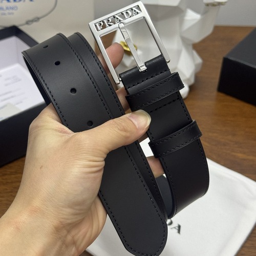 PRADA 프라다 사피아노 가죽 남성 벨트