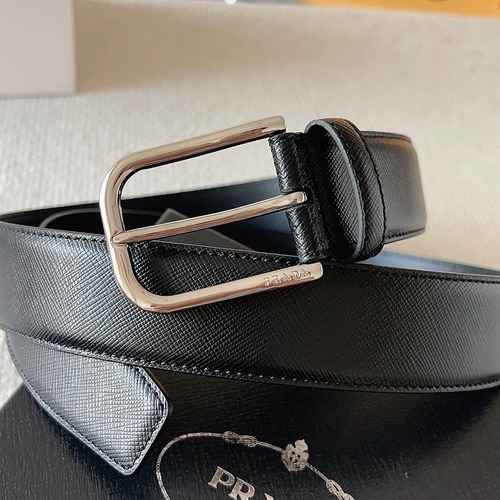 Prada 프라다 남성 가죽 벨트 35mm