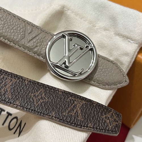 Louis Vuitton 루이비통 플라워 버클 모노그램 리버서블 여성 벨트