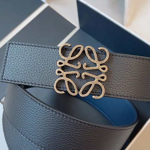 Loewe 로에베 양면 가죽 Anagram 버클 벨트