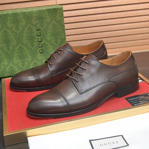 GUCCI 구찌 남성 블랙 클래식 레더 옥스퍼드 슈즈