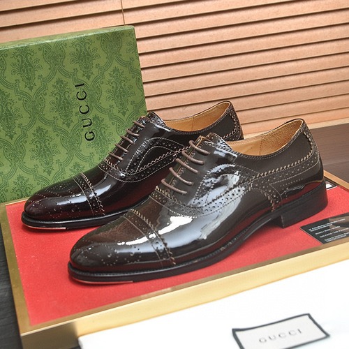 GUCCI 구찌 남성 클래식 브로그 레더 옥스포드 구두