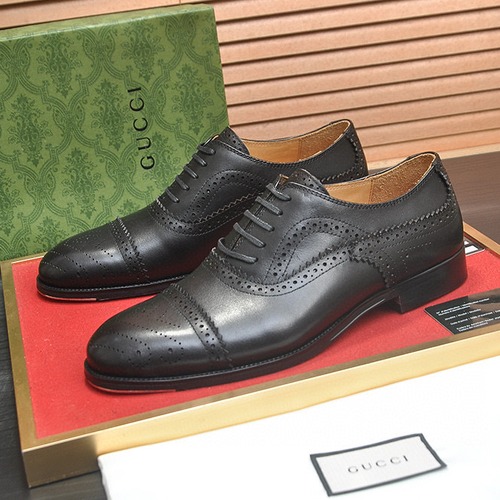 GUCCI 구찌 남성 브로그 레더 옥스퍼드 구두