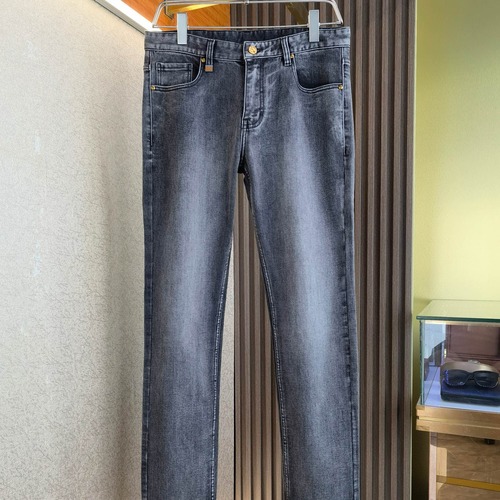 Louis Vuitton 루이비통 그레이 데님 로고 남성 청바지