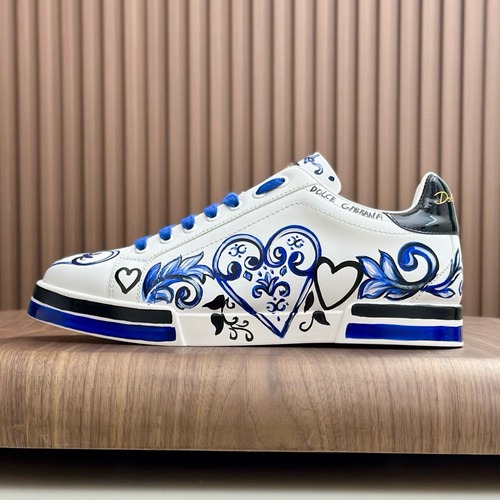 Dolce & Gabbana 돌체앤가바나 Portofino 소가죽 스니커즈