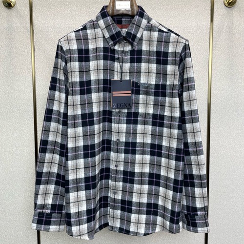 ZEGNA 제냐 FW2024 체크 패턴 셔츠