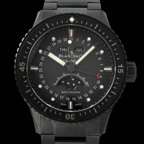 Blancpain Fifty Fathoms Bathyscaphe 블랑팡 피프티 패덤즈 바티스카프 컴플리트 캘린더 문페이즈 세라믹