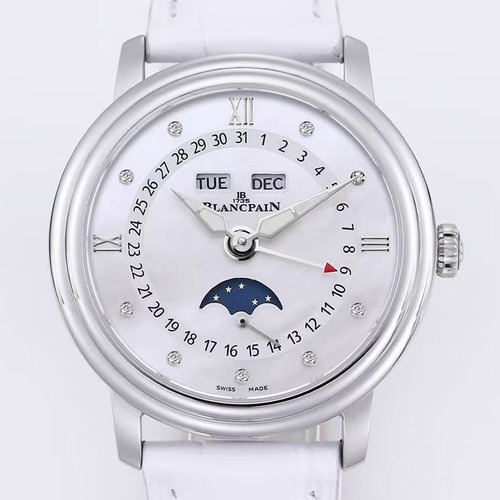 BLANCPAIN Villeret Moonphase Full Calendar Ladies Watch 블랑팡 빌레레 문페이즈 풀 캘린더 여성용 시계