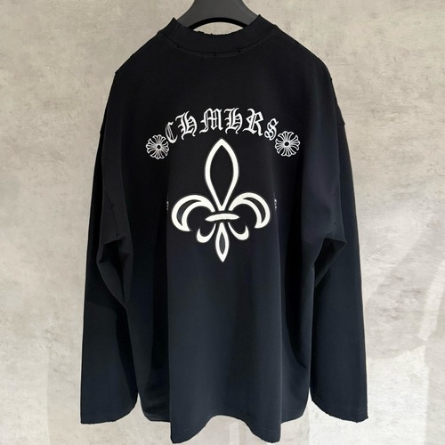 CHROME HEARTS 크롬하츠 FW2023 자수 장식 긴팔 스웨트셔츠 블랙